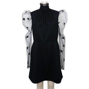 Spider Puffy Sleeve Dress